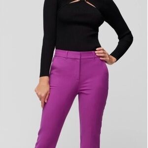 NWT White House Black Market Elle Slim Ankle Pants in Baie Size 6P